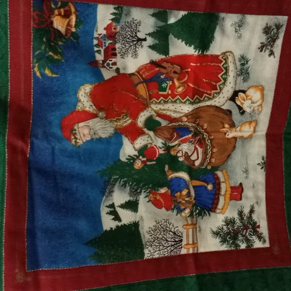 Santa With His Sack Of Toys Christmas Wall Hanging - Picture 2 of 5